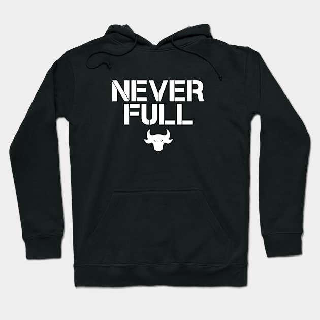 Never full Hoodie by hoopoe